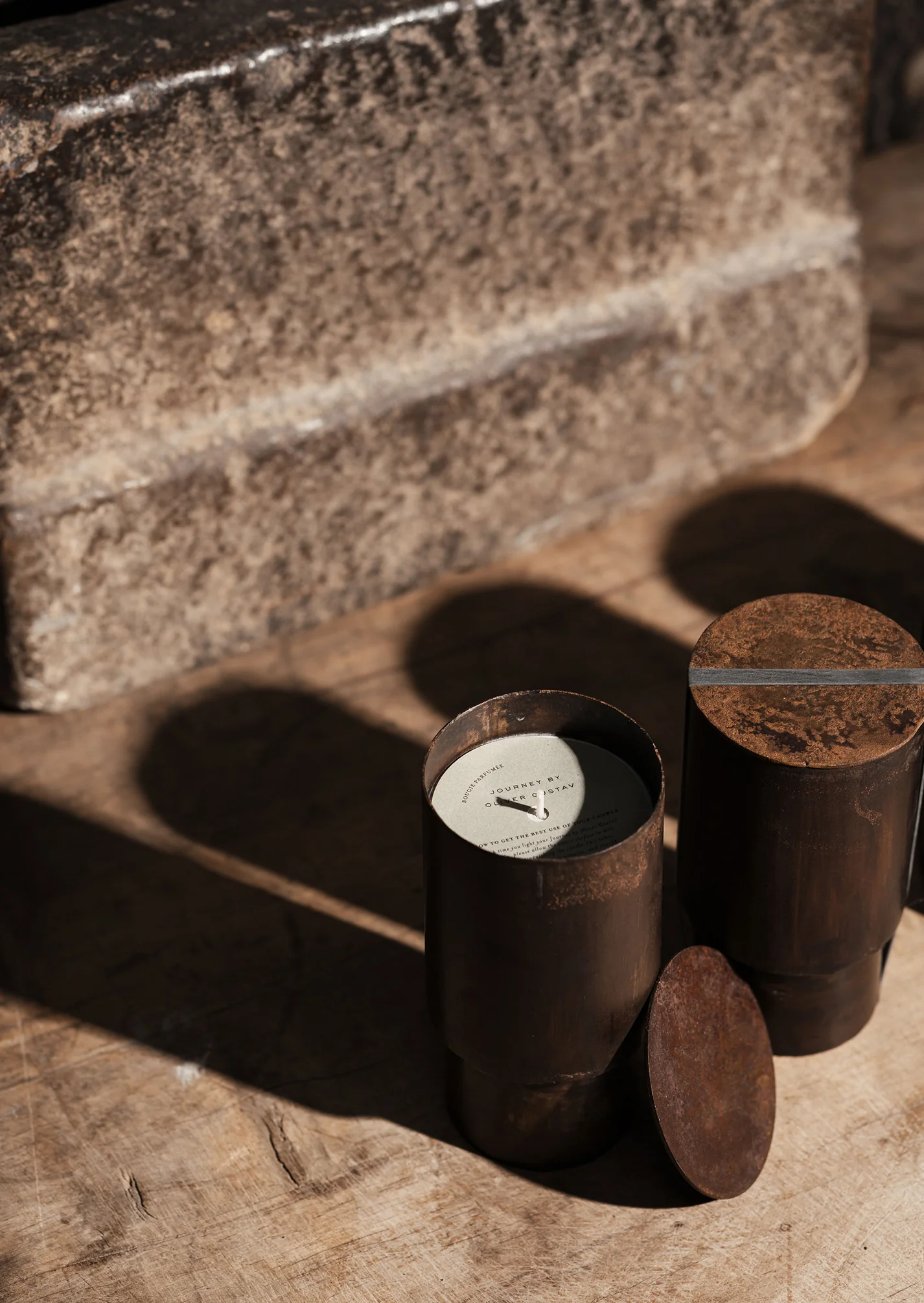 Scented Candle in Iron Vessel, Ma’at