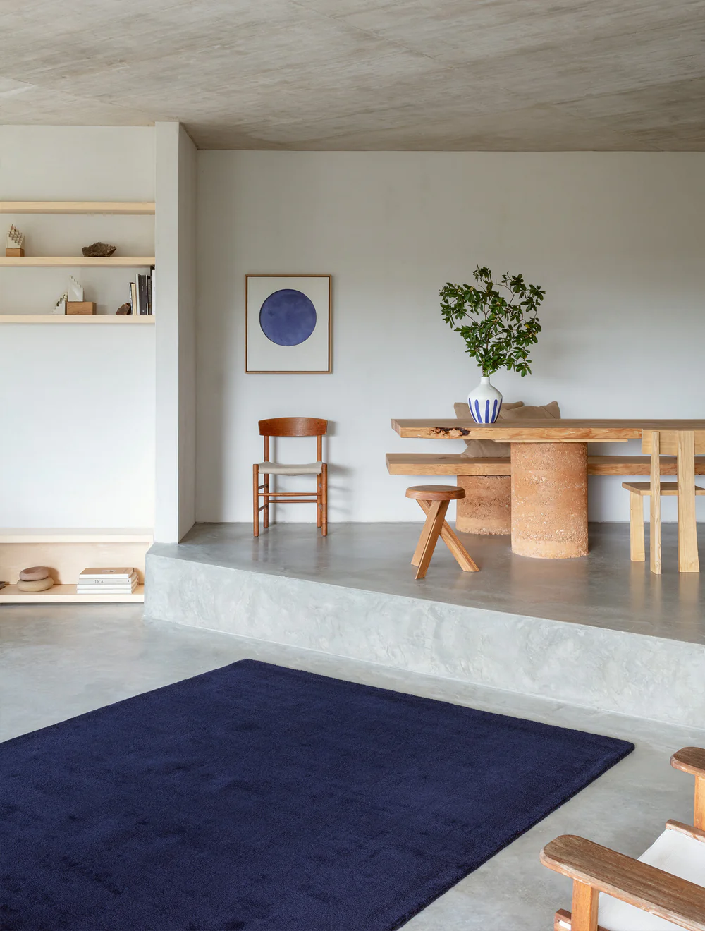 Karma Wool Rug, Marine