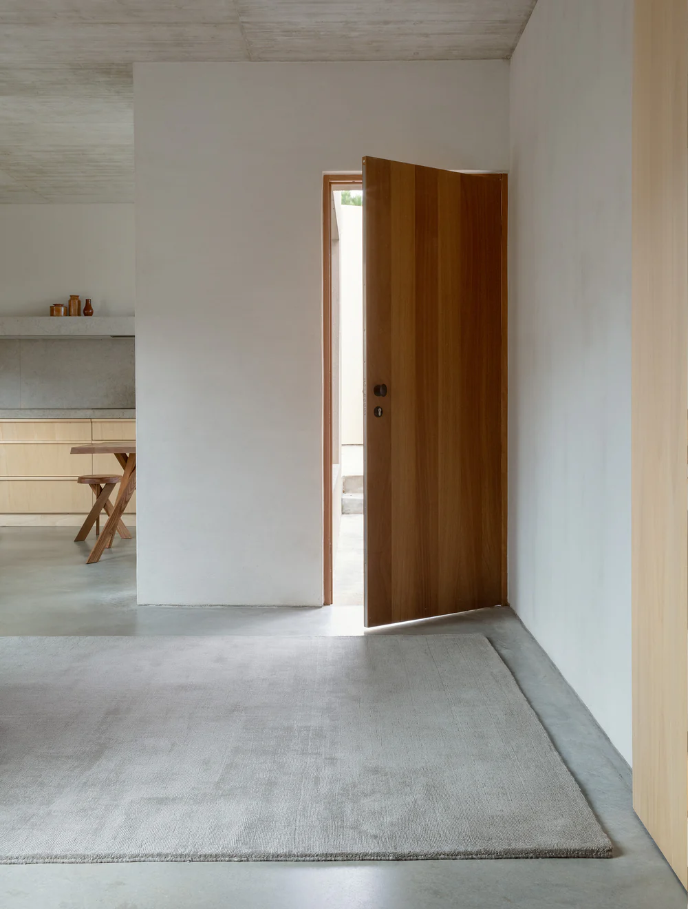 Karma Wool Rug, Taupe