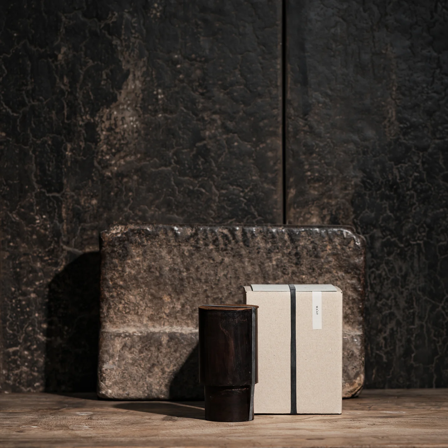 Scented Candle in Iron Vessel, Ma'at