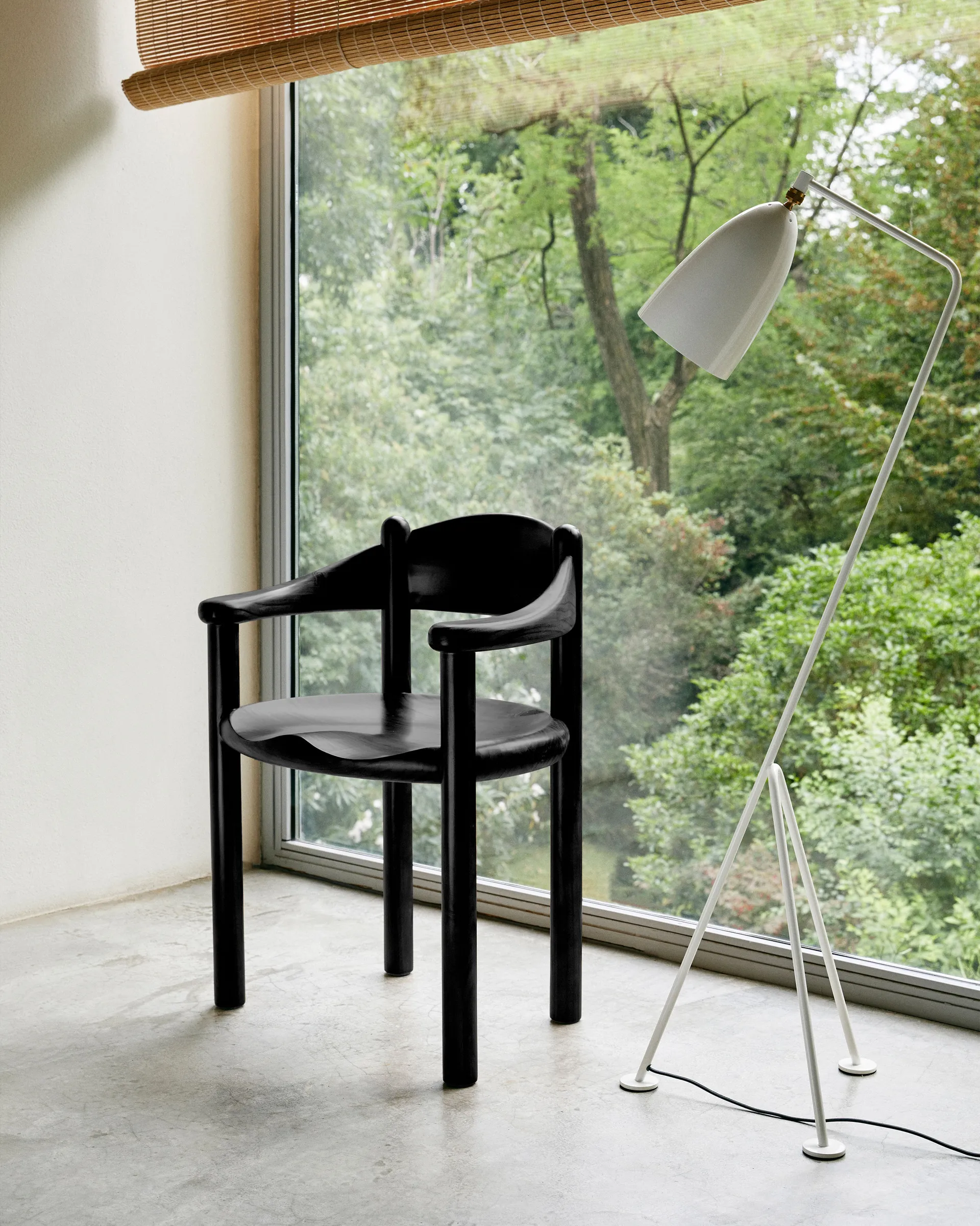 Daumiller Dining Armchair, Black Pine