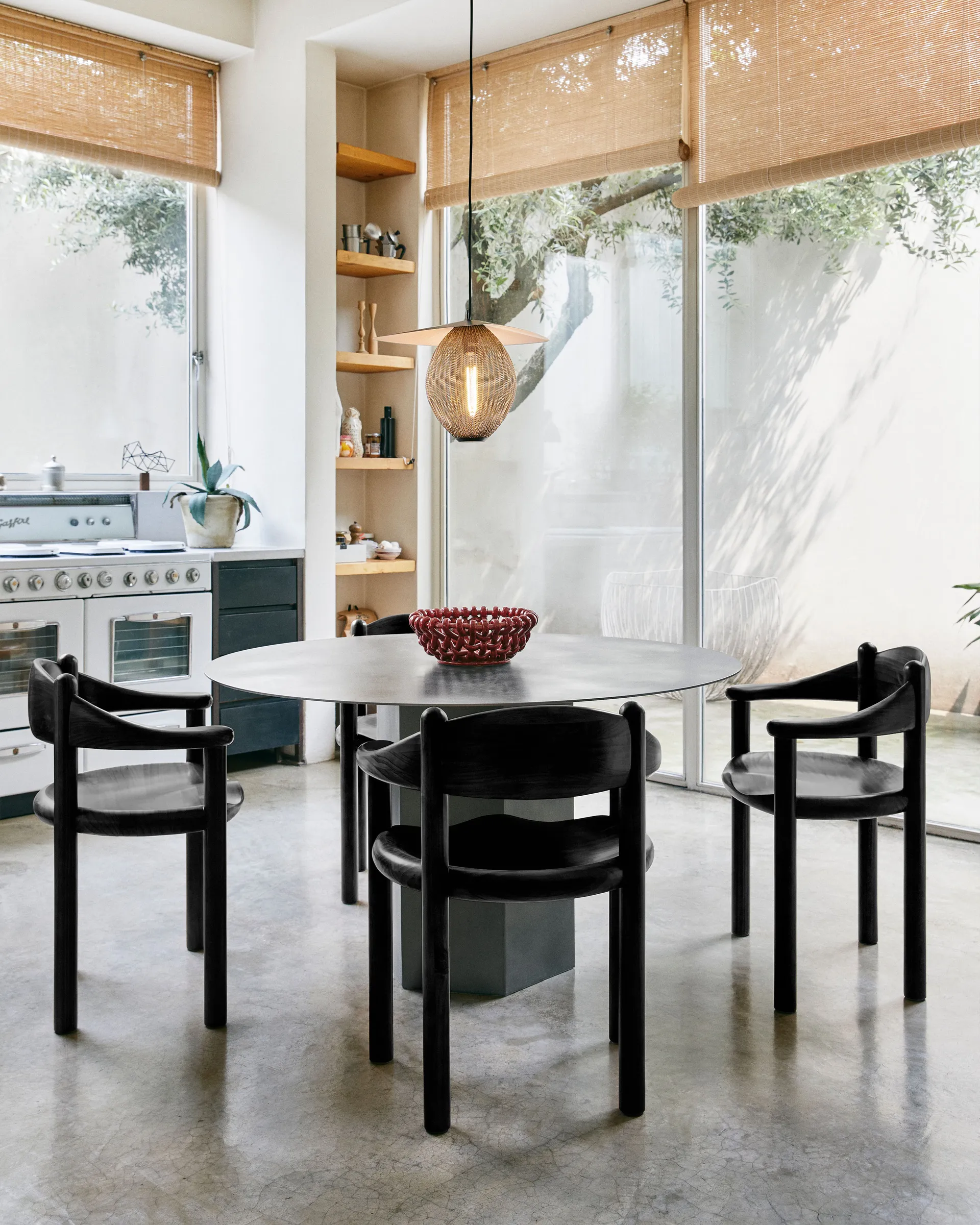 Daumiller Dining Armchair, Black Pine