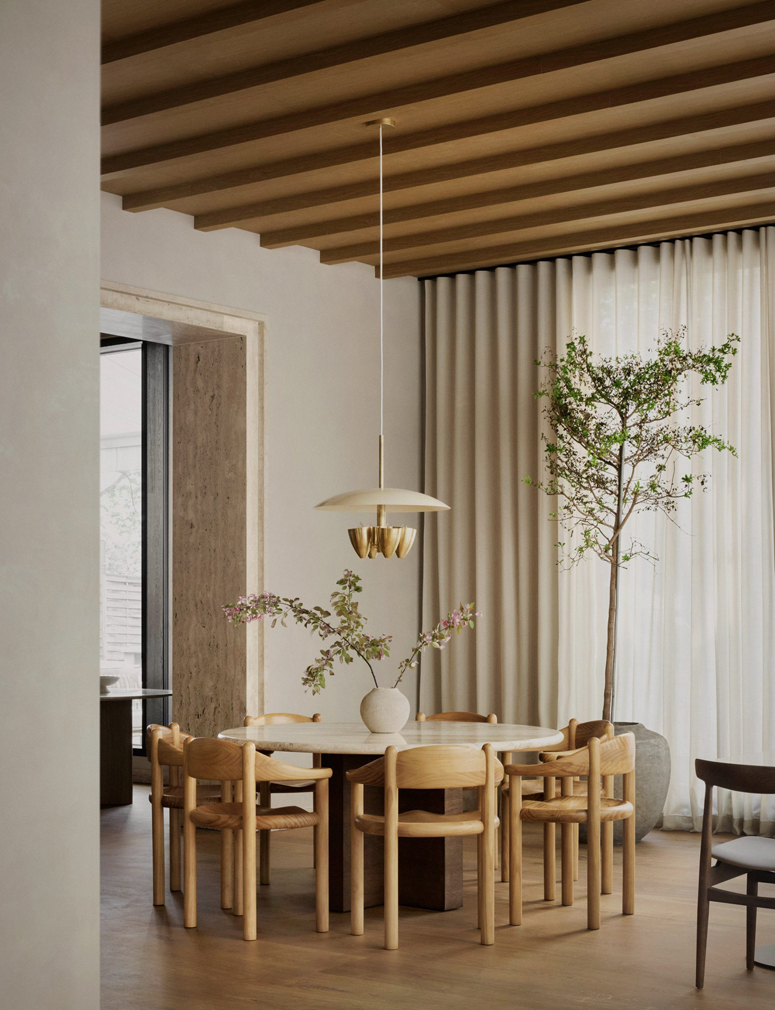 Daumiller Dining Armchair, Golden Pine