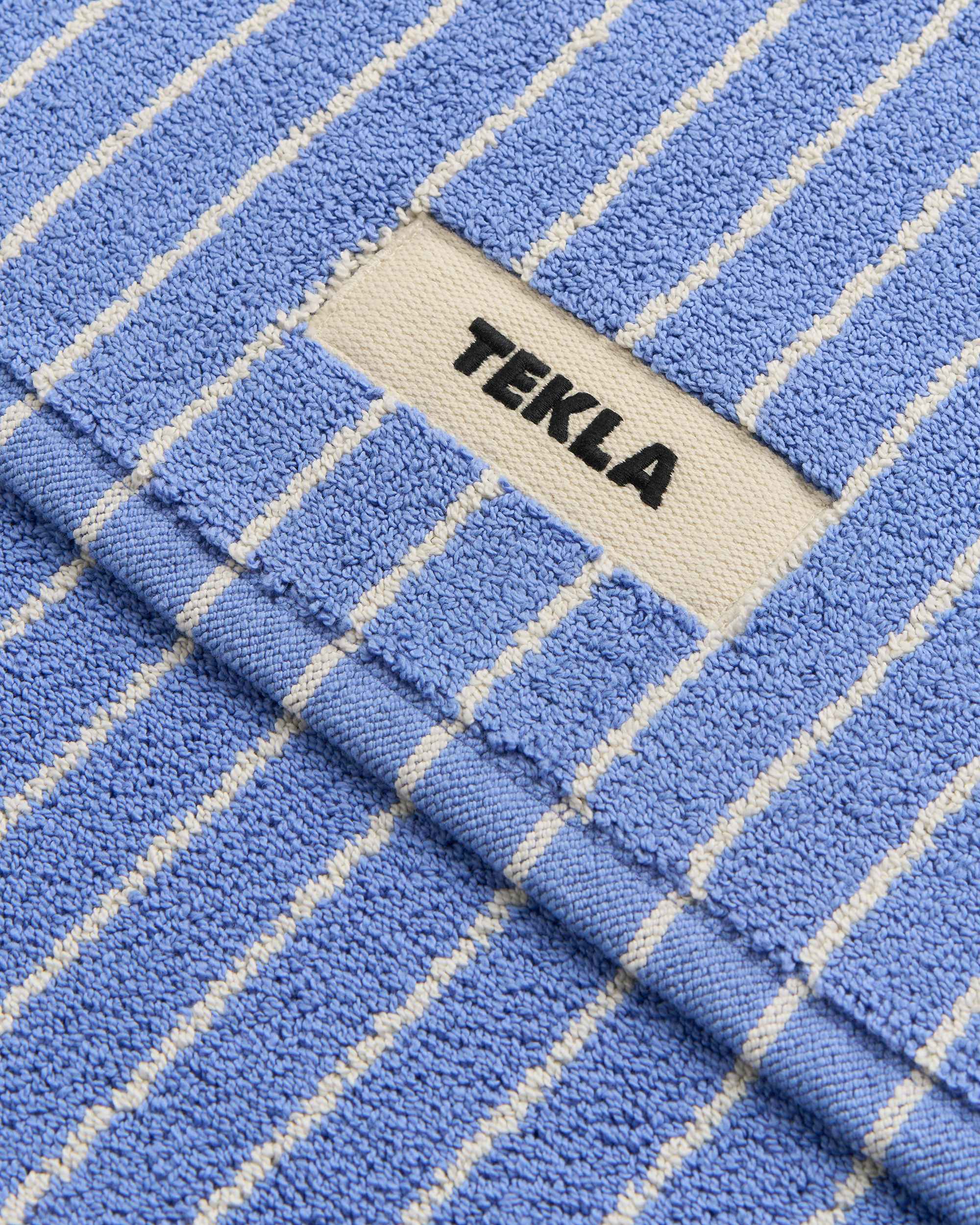 Bath Mat - Clear Blue Stripes
