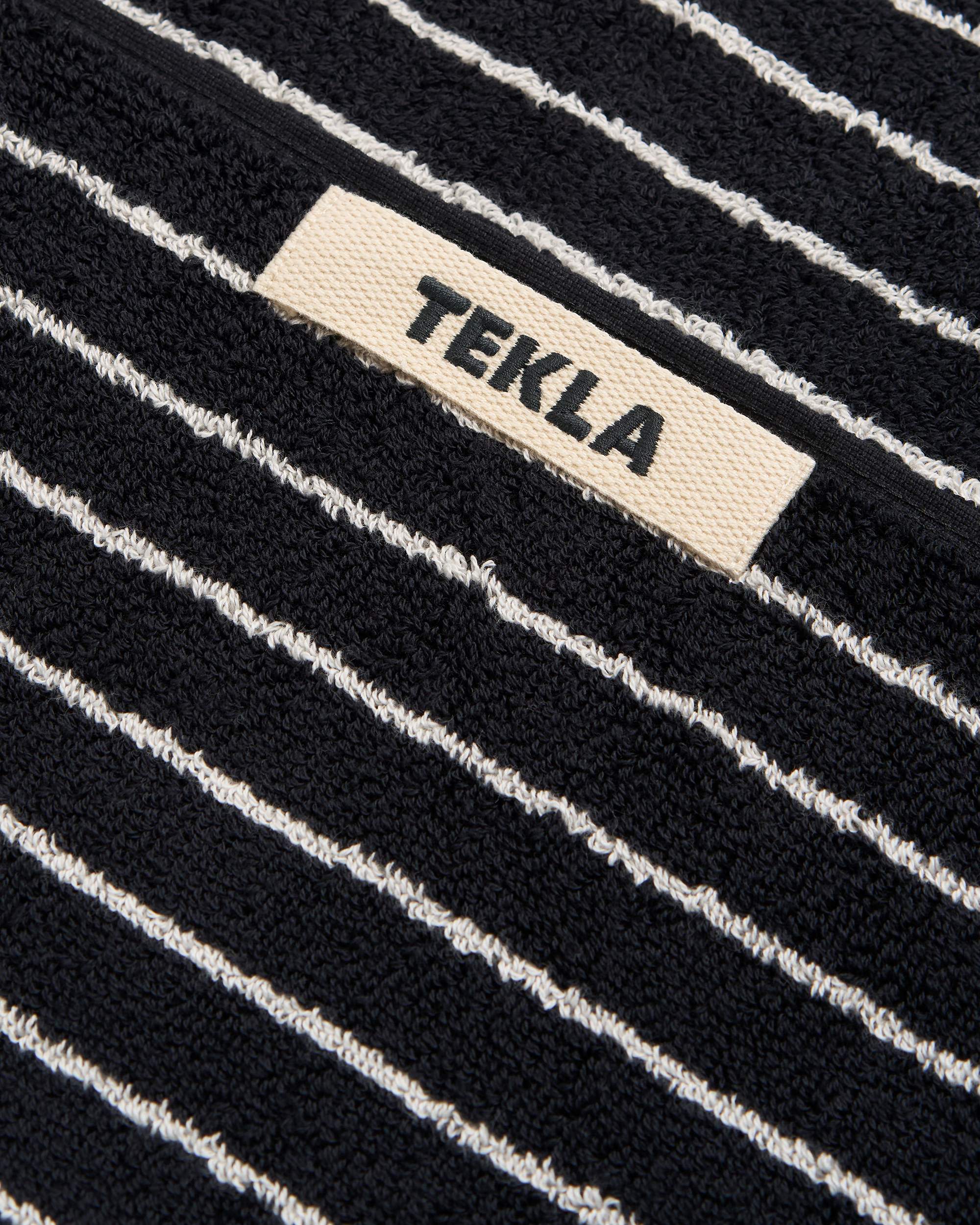 Terry Towel – Black Stripes