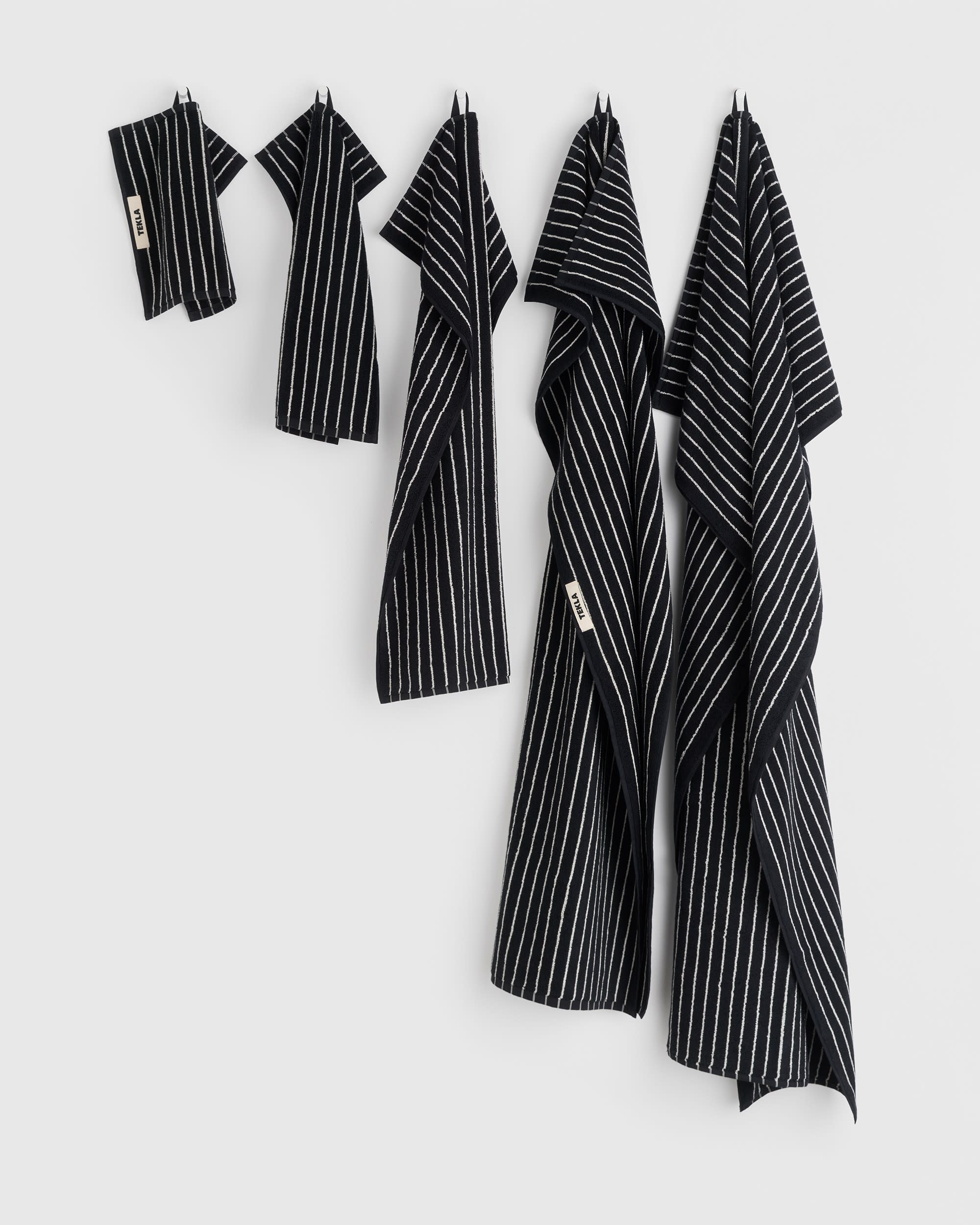 Terry Towel – Black Stripes