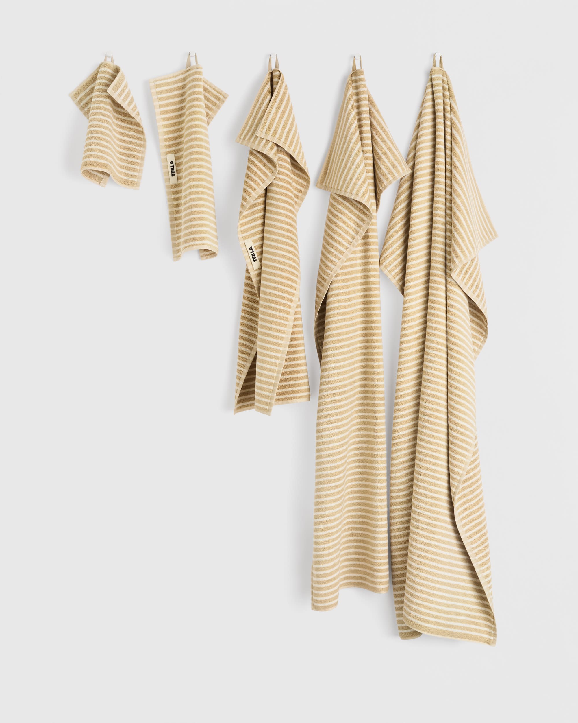 Terry Towel – Ivory Stripes
