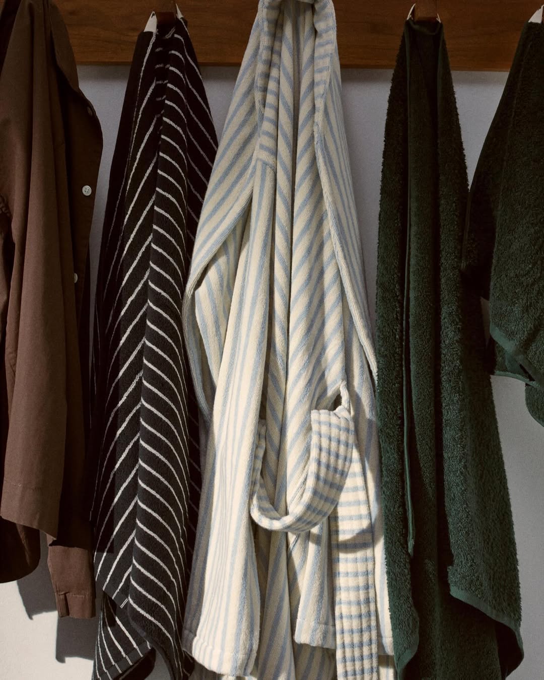 Terry Towel – Black Stripes