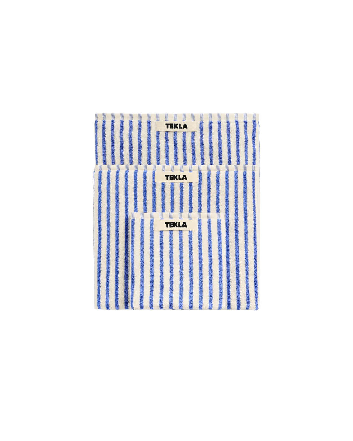 Terry Towel – Coastal Blue Stripes