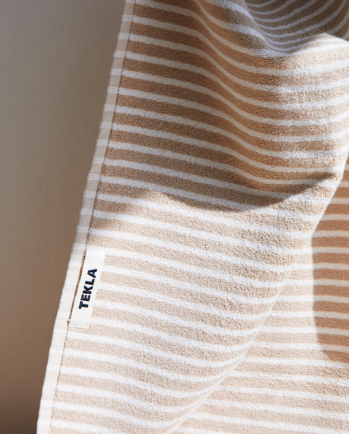 Terry Towel – Ivory Stripes