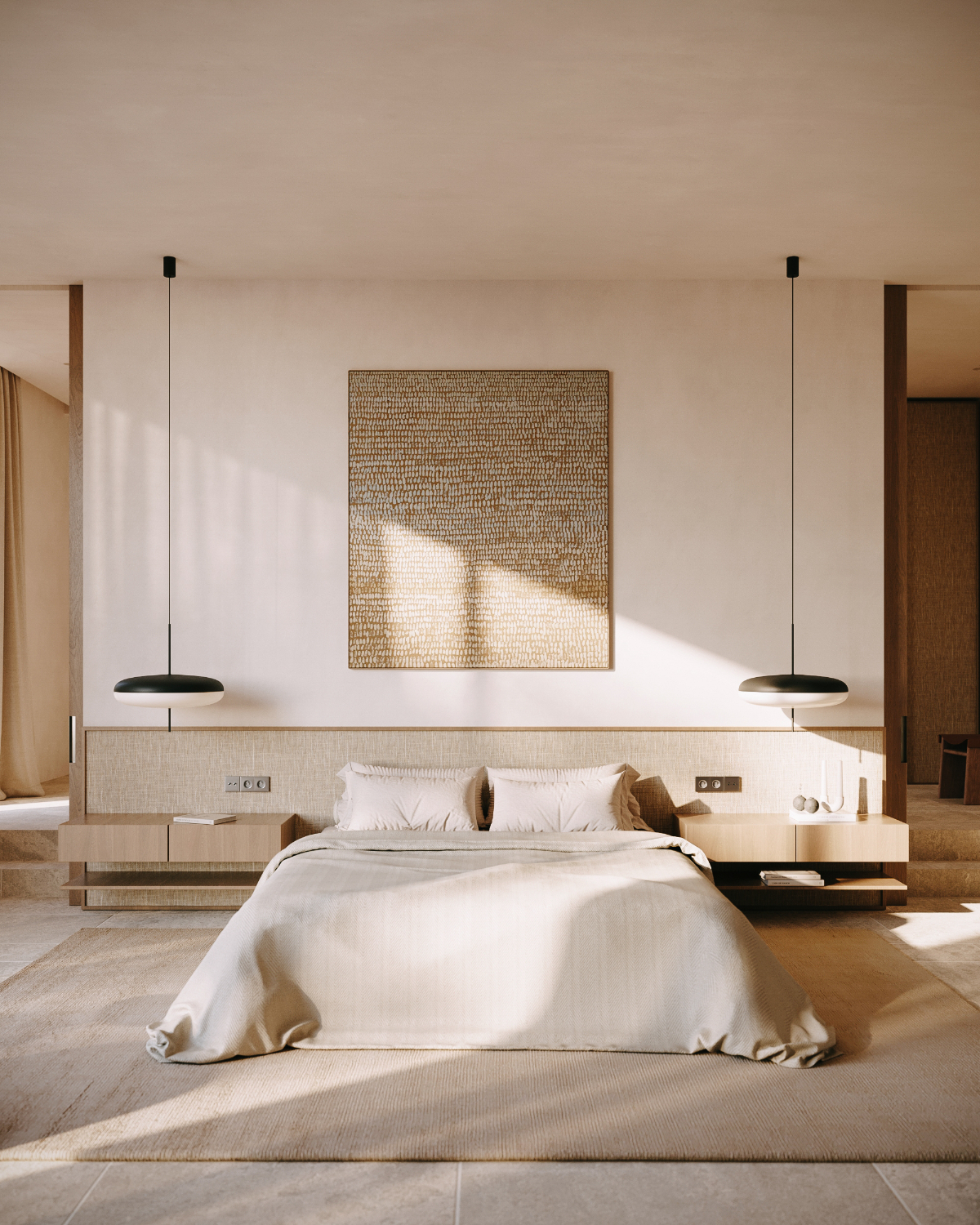 Model 2065 Pendant, Black & White Diffuser