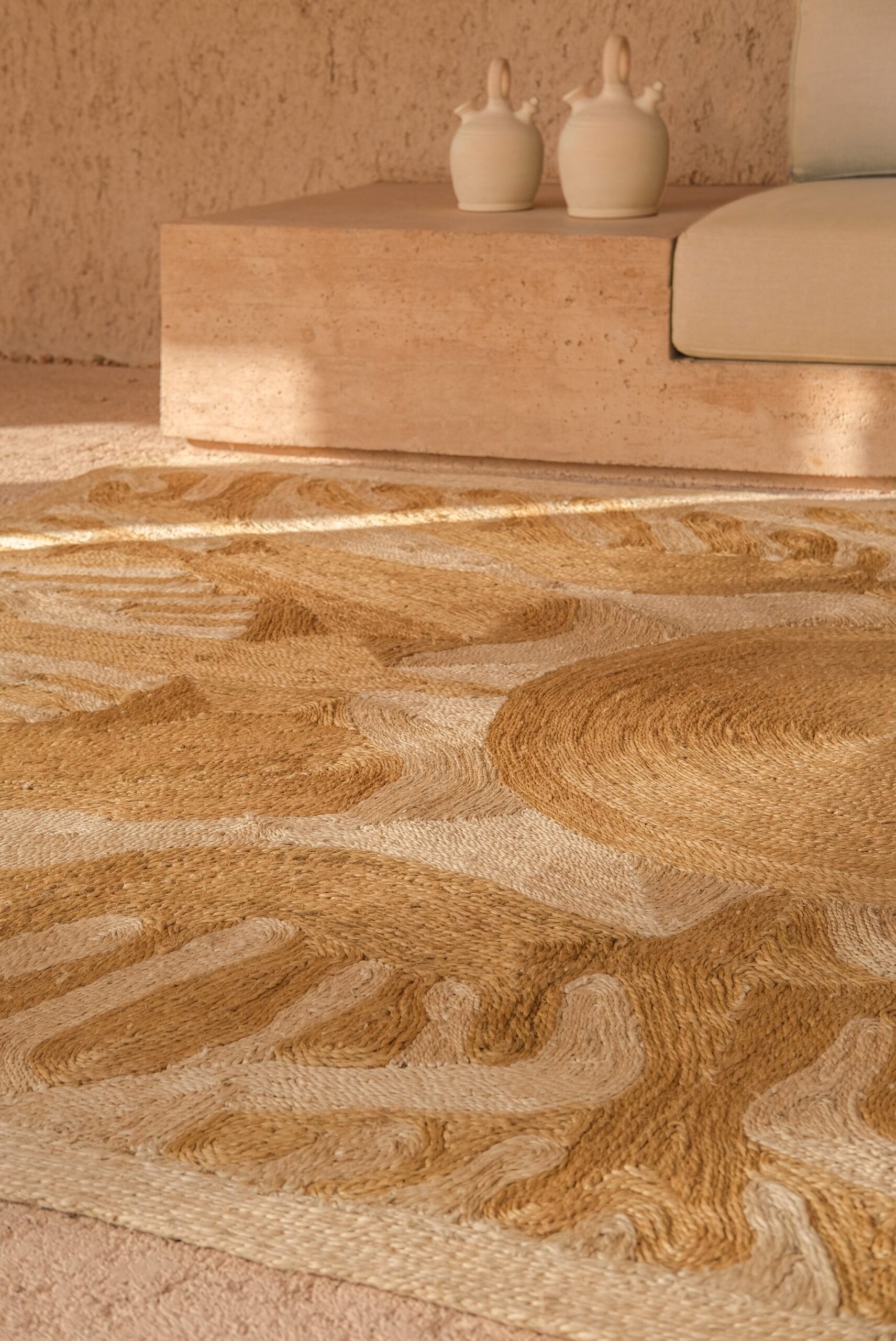 Lucia Eames™ Sunbirds rug, Natural