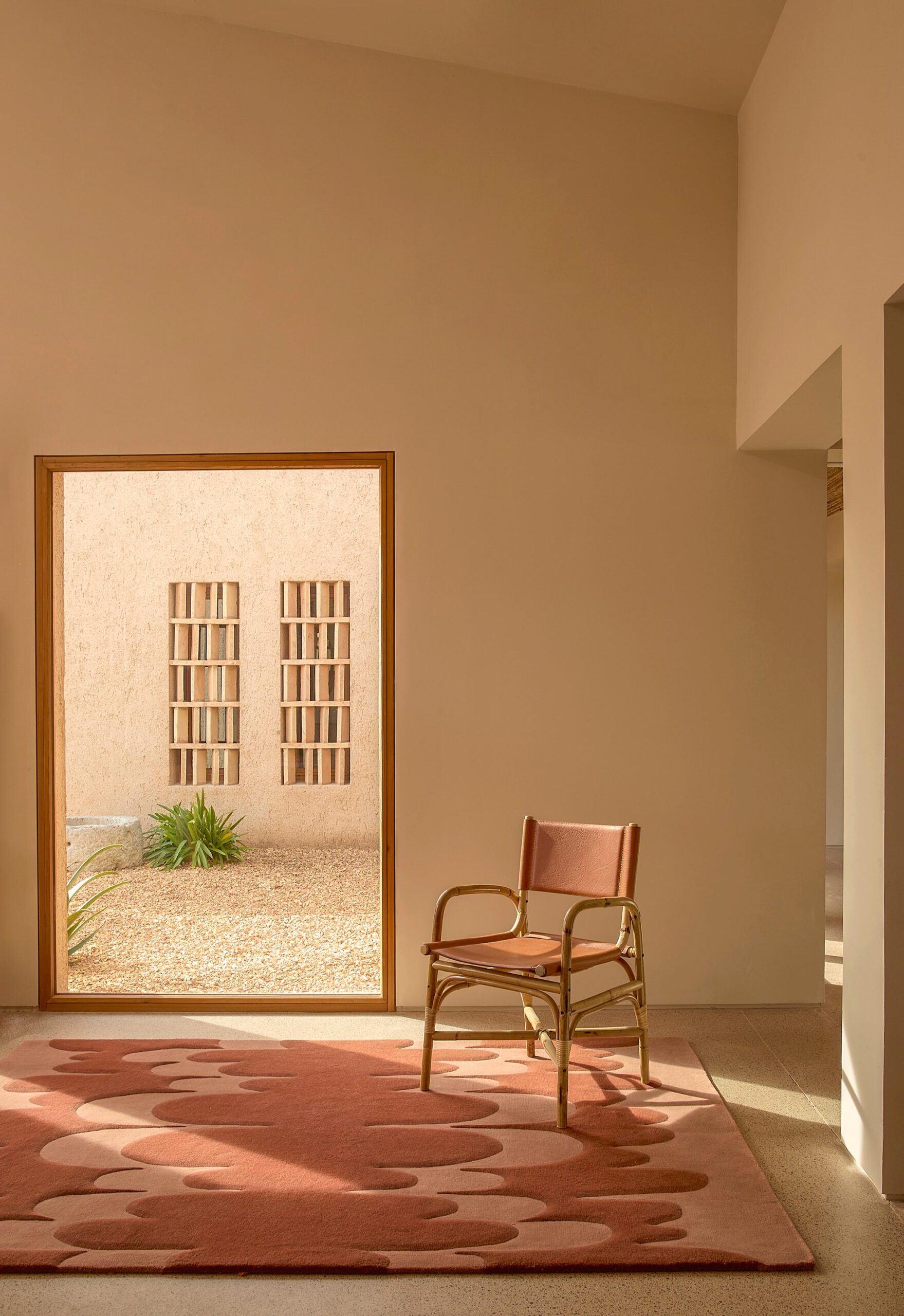 Lucia Eames™ Echo rug, Terracotta
