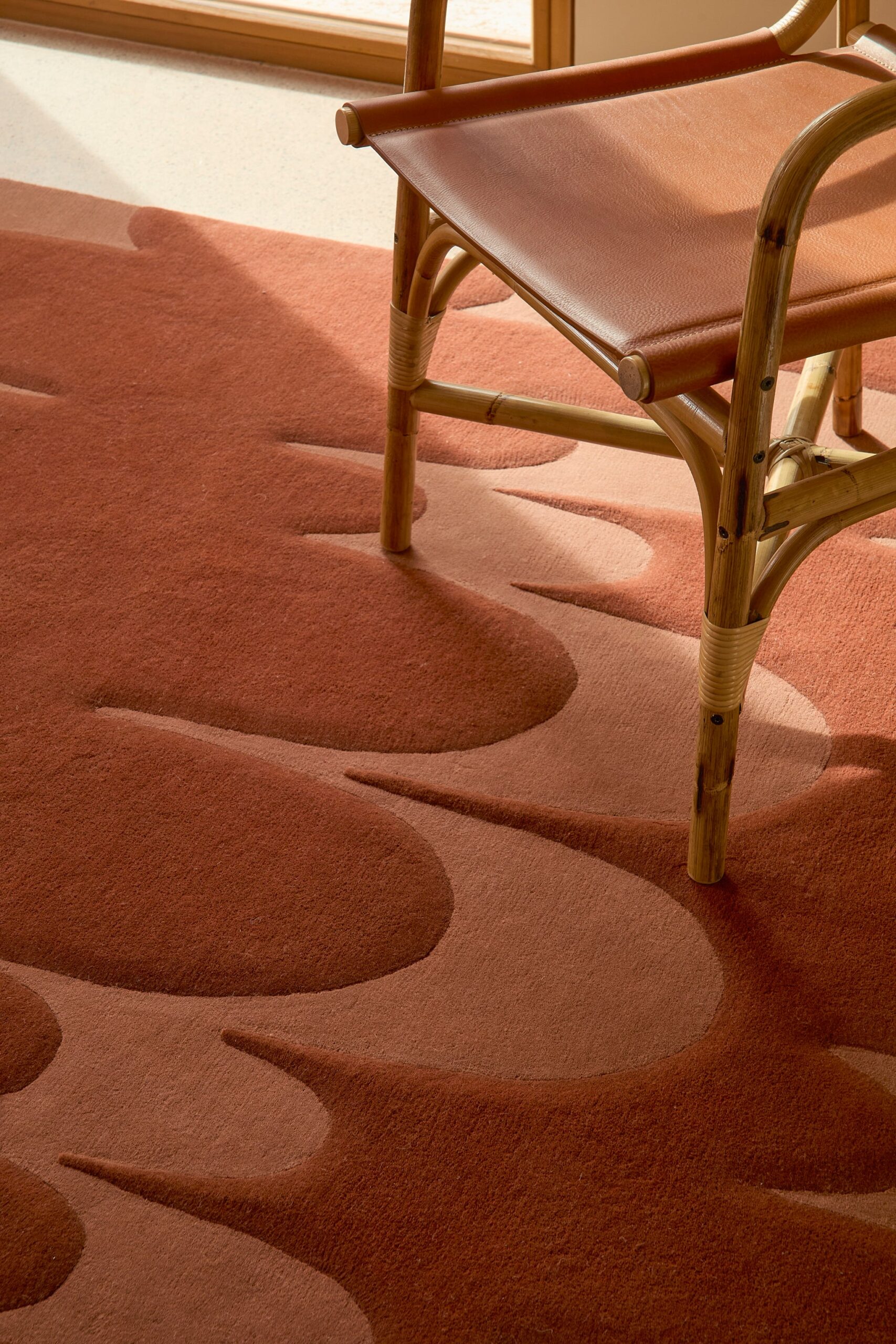 Lucia Eames™ Echo rug, Terracotta