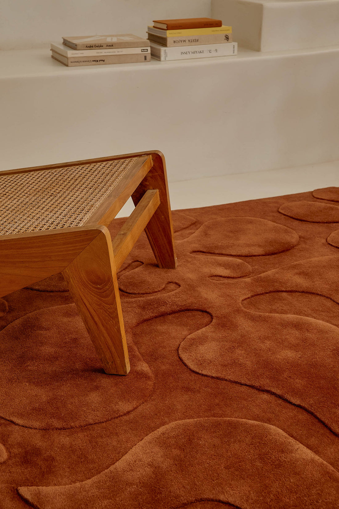 Lucia Eames™ Rooted rugs, Terracotta