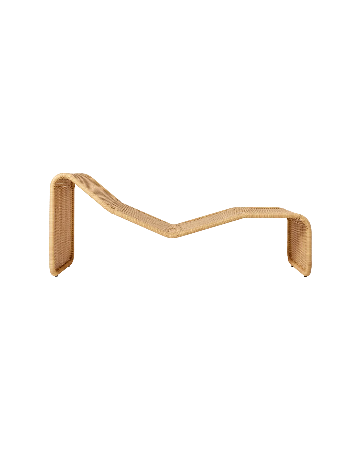 P3S Outdoor Chaise Longue, Natural Tone Base