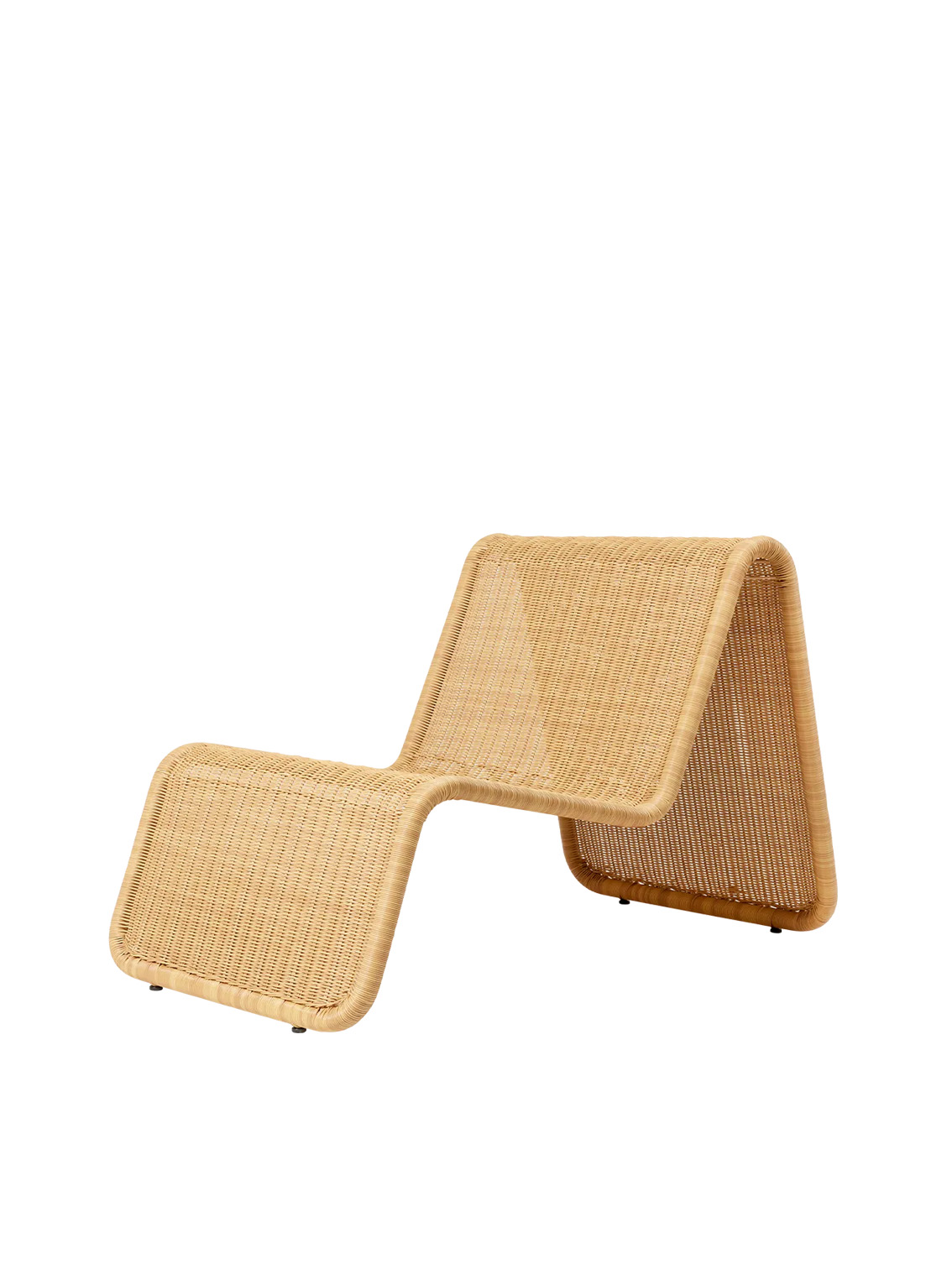 P3 Outdoor Lounge Chair, Natural Tone Base