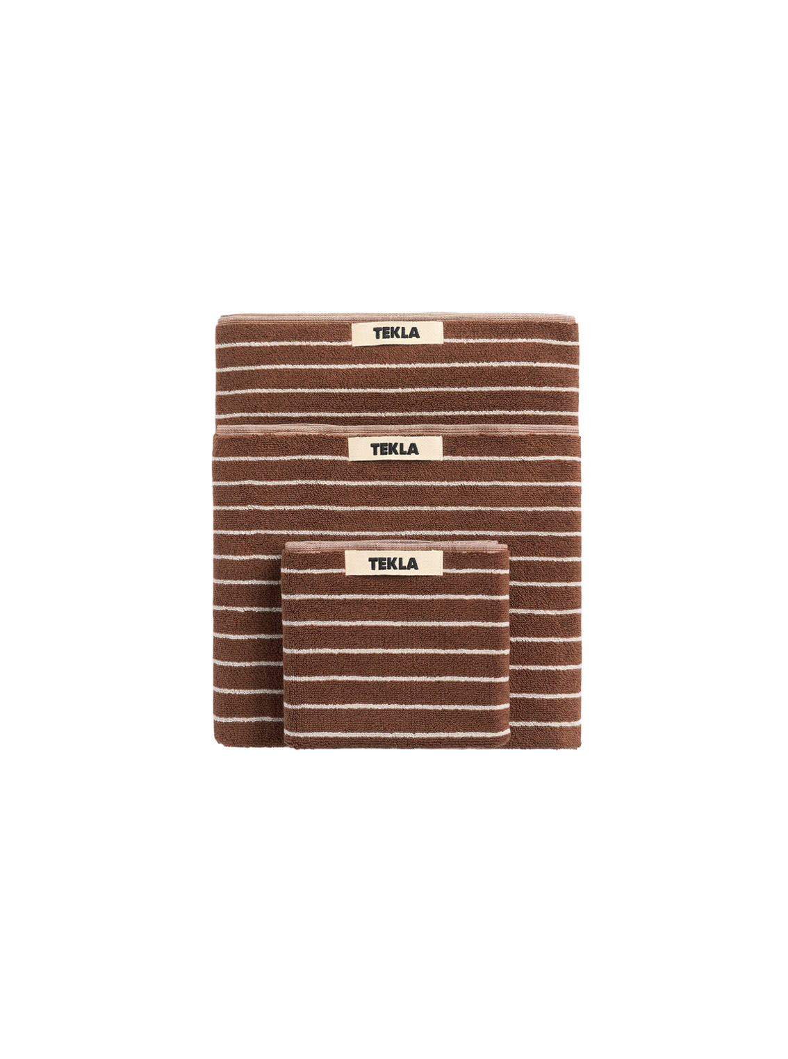 Terry Towel – Rust Stripes