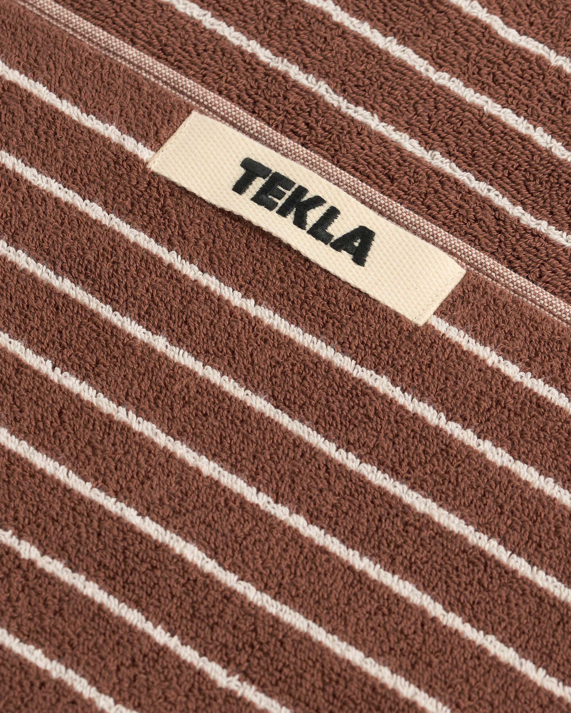Terry Towel – Rust Stripes