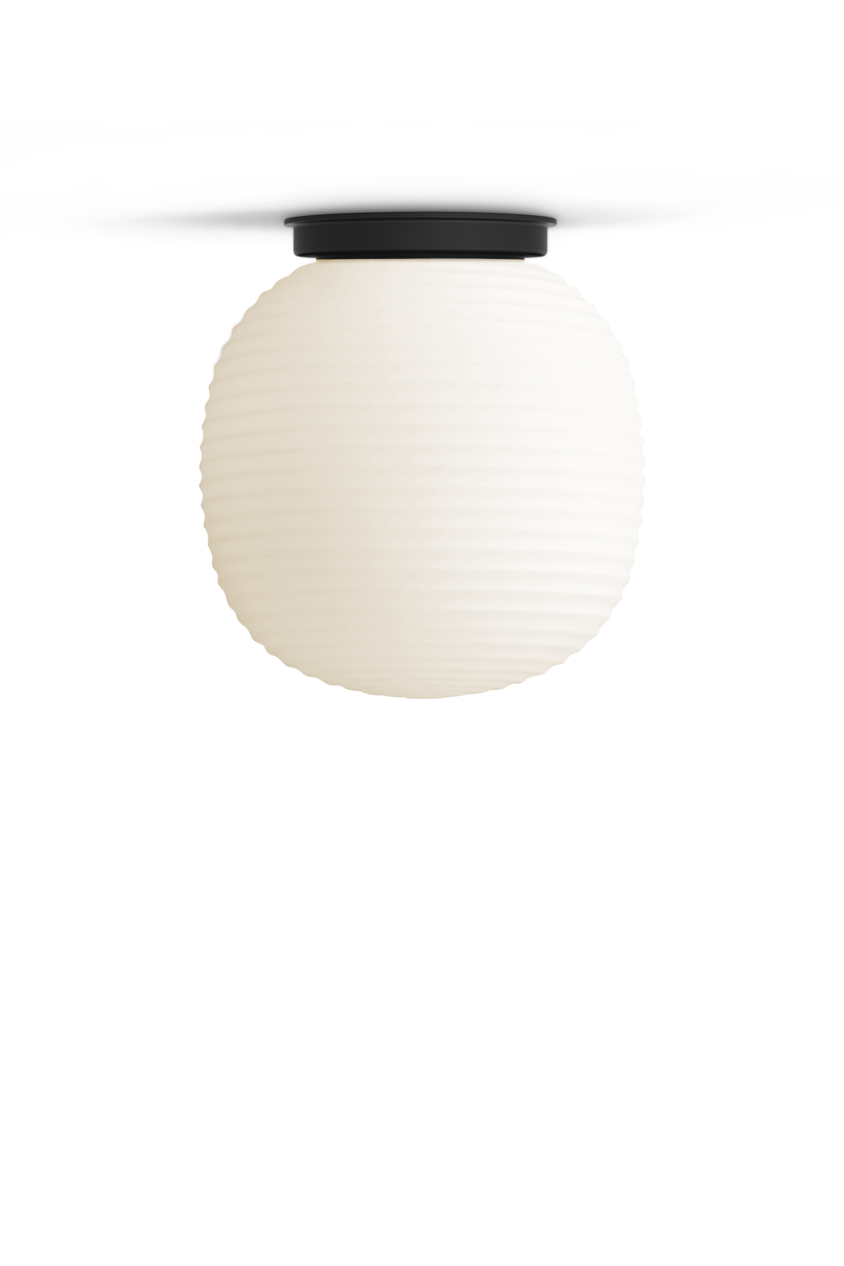 Lantern Ceiling Lamp, Frosted White Opal Glass