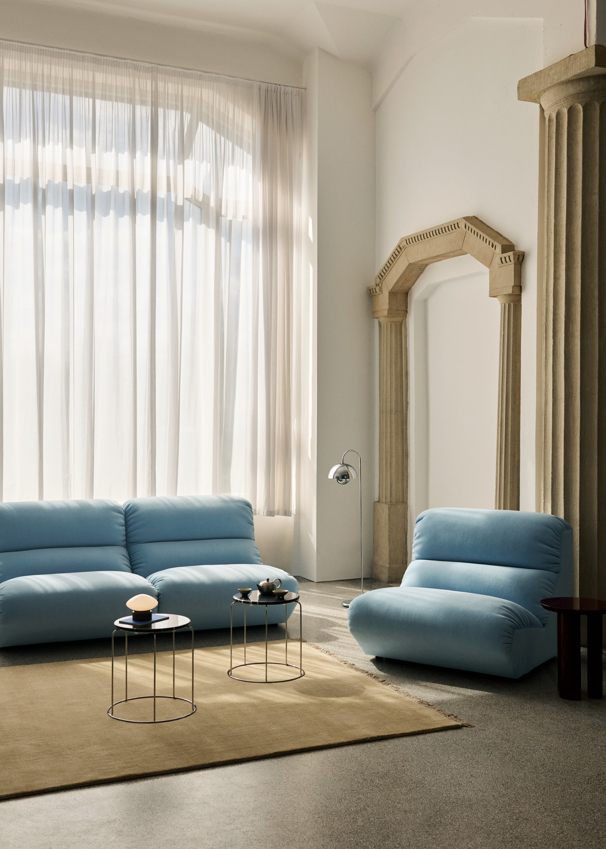 Hi Lo AV54, 2-Seater Modular Sofa, Configuration A